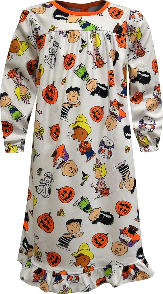 Komar Kids Girls' Peanuts Great Pumpkin Charlie Brown and Friends Halloween Nightgown | Amazon (US)