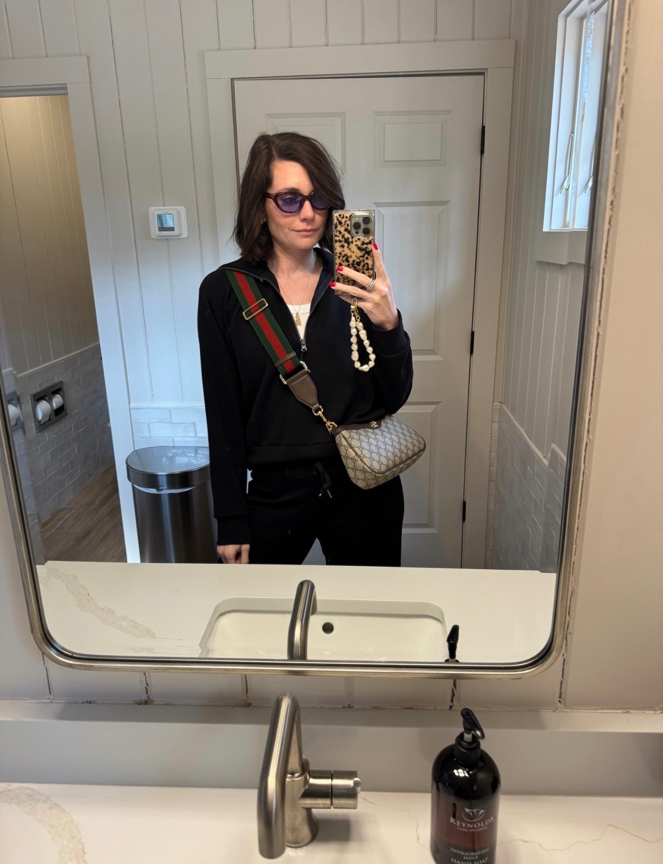 athleisure outfit, travel outfit, gucci handbag, chic outfit 

#LTKgrwm #LTKootd #LTKSeasonal