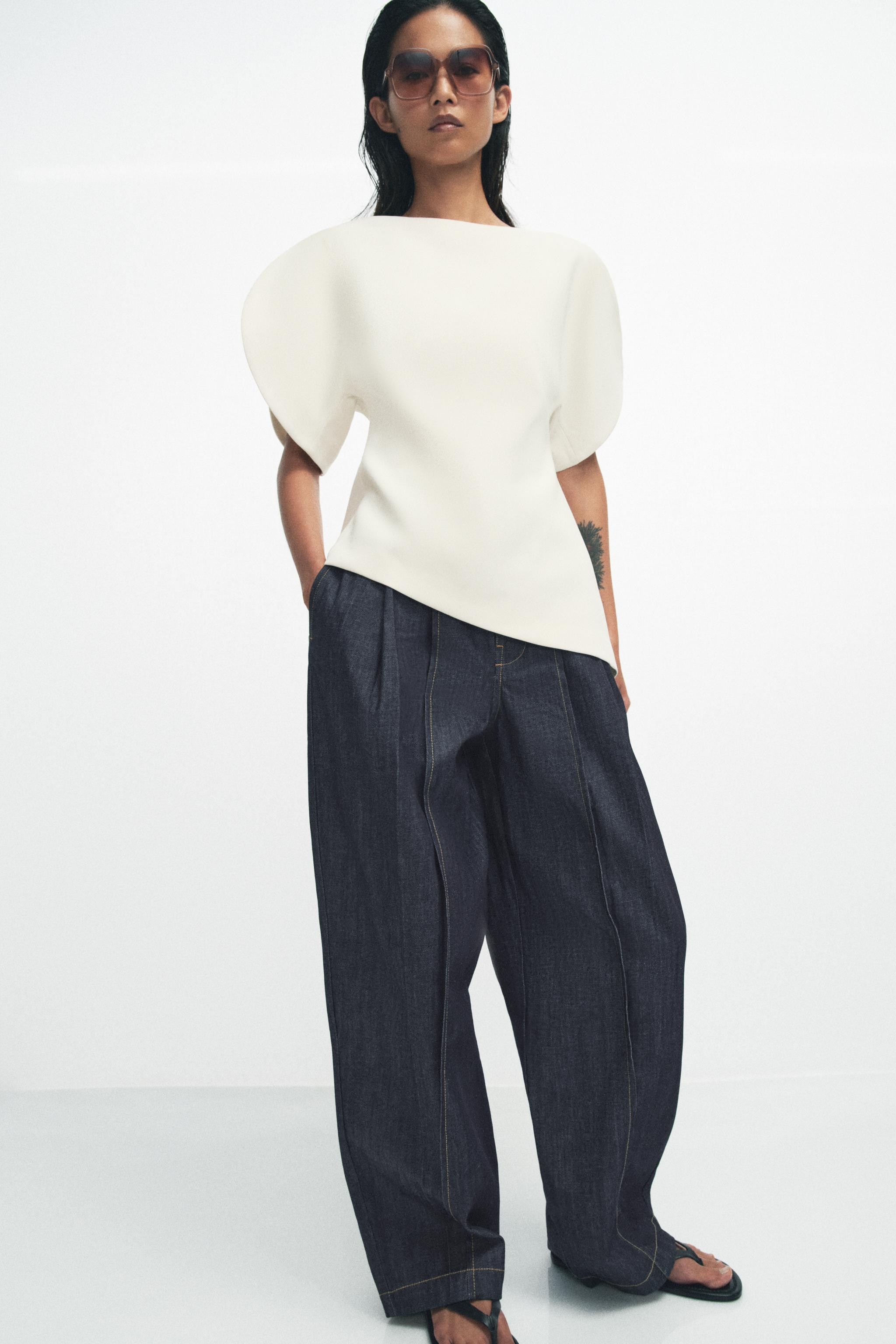 ZW COLLECTION PUFF SLEEVE TOP | Zara UK