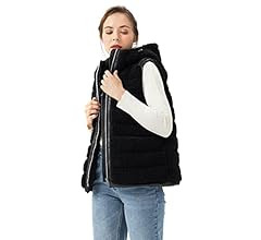 Orolay Women's Casual Fleece Down Vest Warm Outwear  Shearling Shaggy Short Vest with... | Amazon (US)
