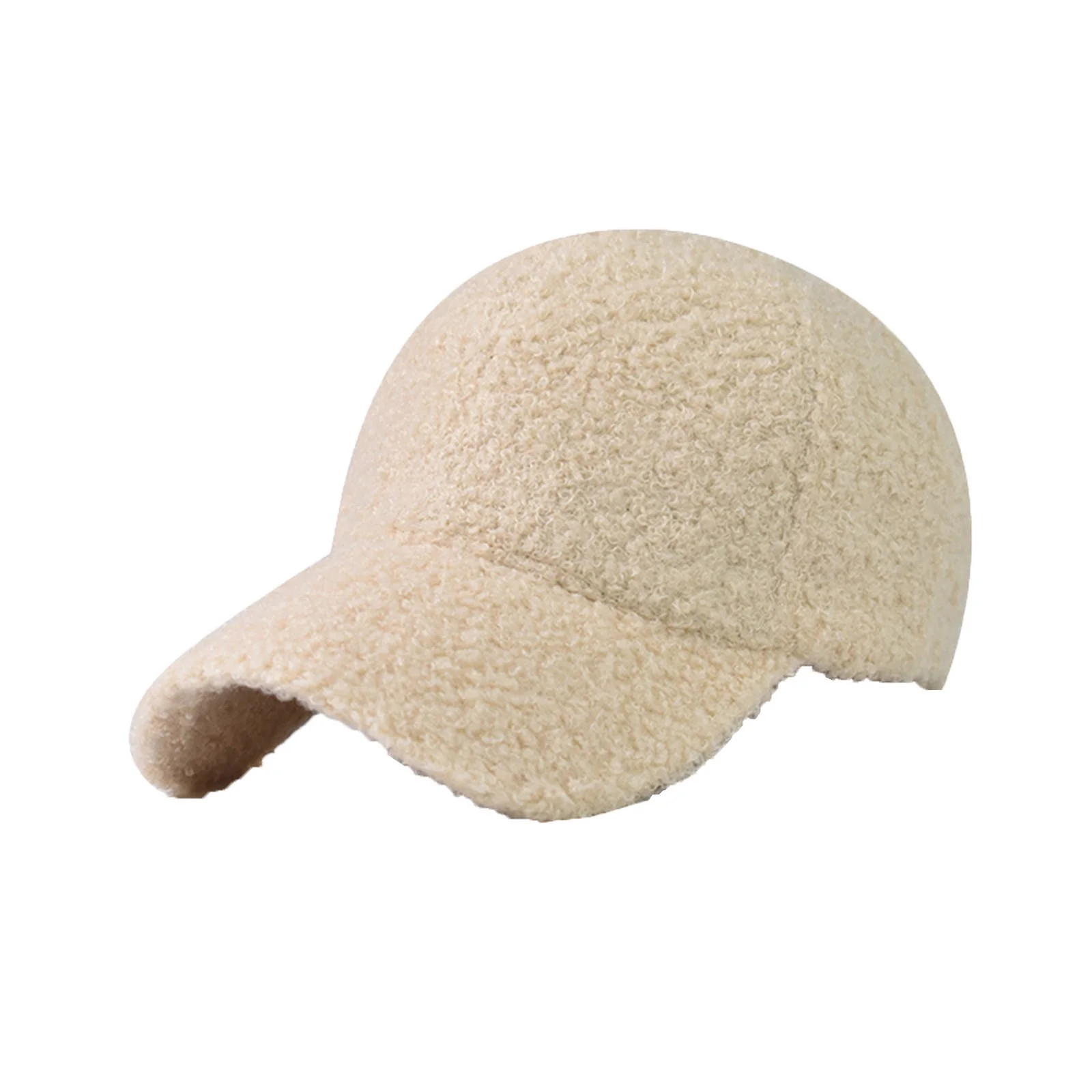 ZQUUVOU Winter Baseball Cap for Women Men Faux Fur Fuzzy Baseball Cap Warm Shearling Fleece Lined... | Walmart (US)