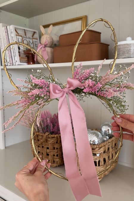 diy bunny wreath, cute for Easter decor! 

#LTKSeasonal #LTKfamily #LTKhome