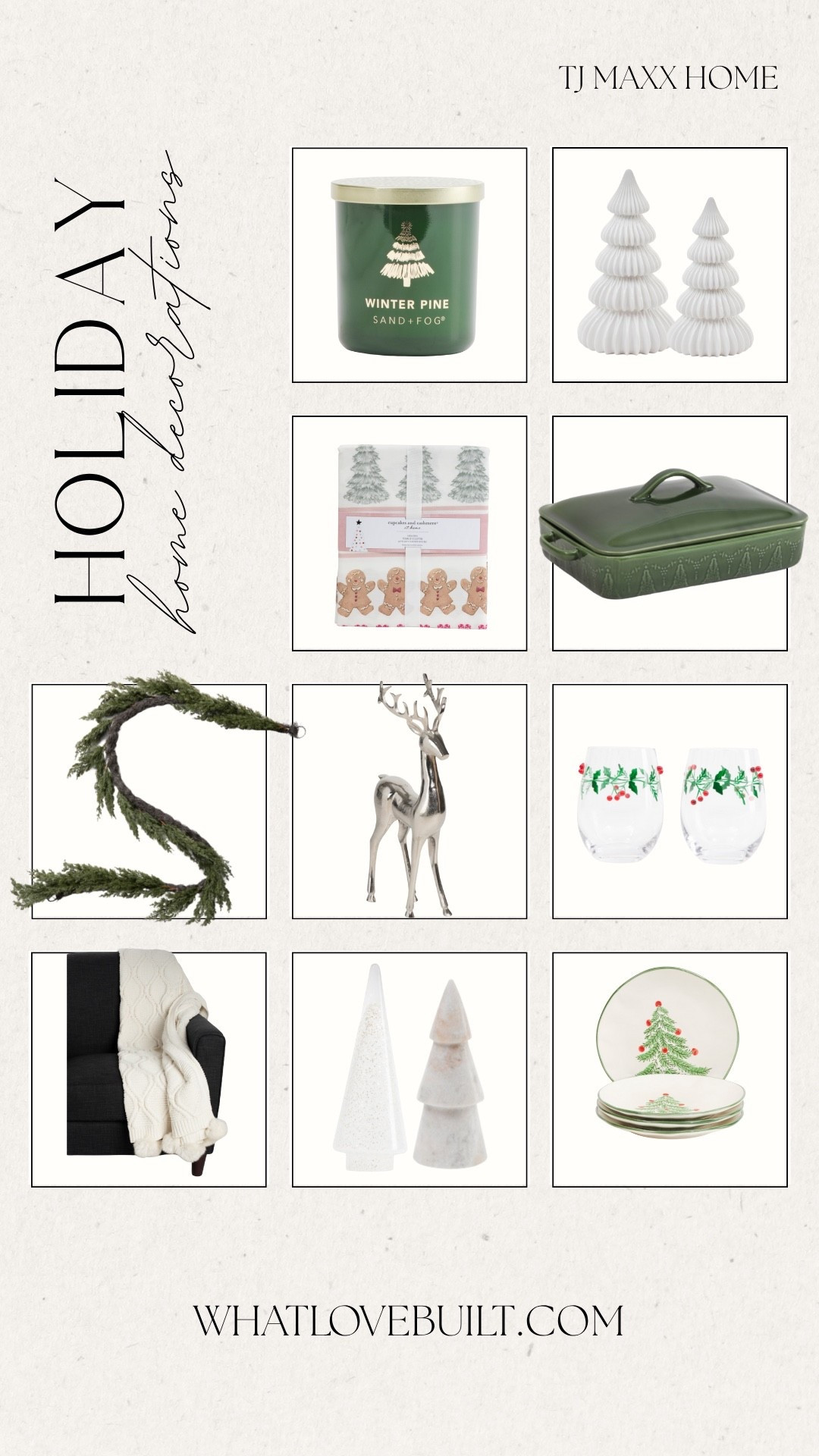 TJ Maxx and Marshalls Holiday Home Decor Finds 🎄

#tjmaxx #marshalls #home #holiday #christmas #decor #reindeer #bow #garland #hosting #blanket #throwpillow #homedecor #christmashome #holidayhome #modernhome 

#LTKHoliday #LTKHome #LTKFindsUnder50