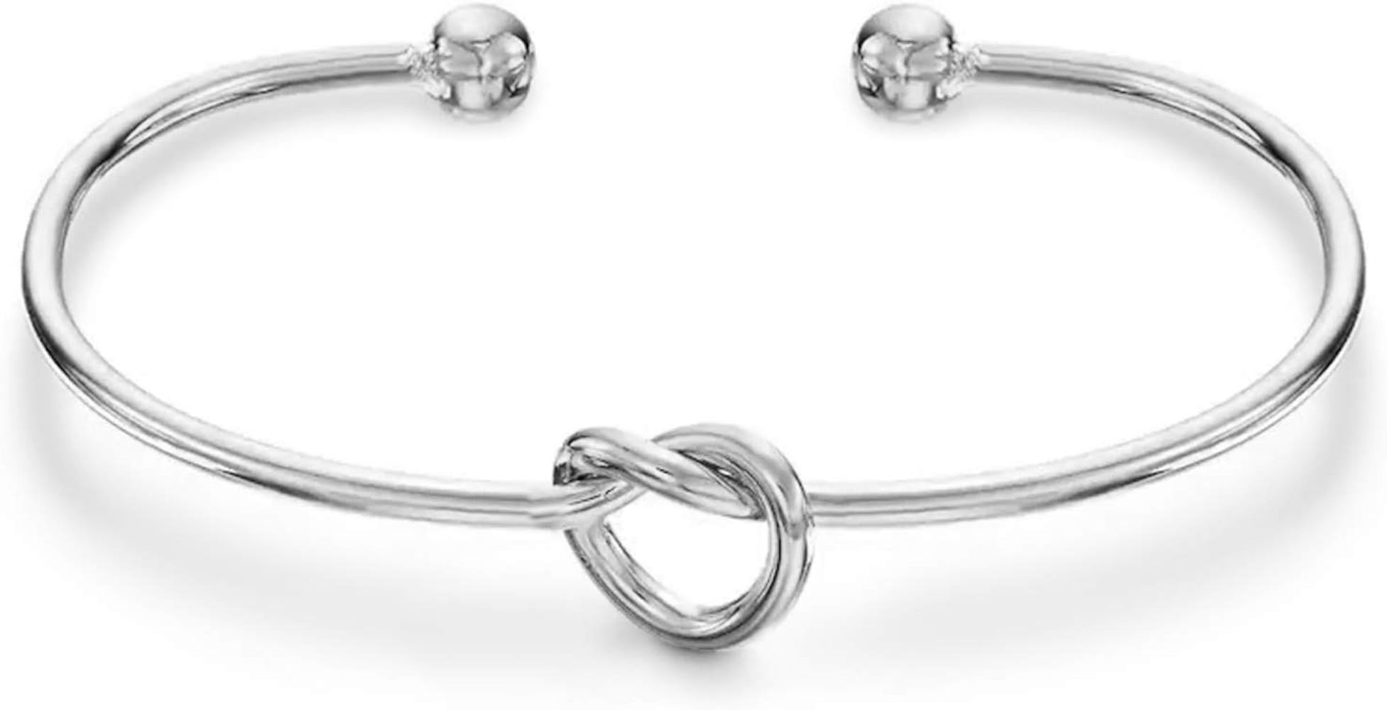 PAVOI 14K Gold Plated Forever Love Knot Infinity Bangle Bracelets for Women | Adjustable Gold Ban... | Amazon (US)