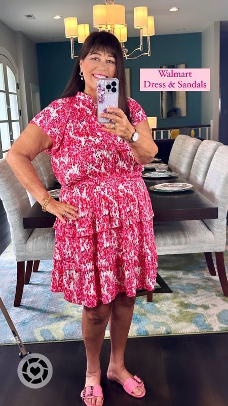 Sccop dress from Walmart. Pink cute print with pink sandals. 

#walmartfashion
#simmeroutfit
#dress

Follow my shop @417bargainfindergirl on the @shop.LTK app to shop this post and get my exclusive app-only content!

#liketkit #LTKSeasonal #LTKfindsunder50 #LTKstyletip
@shop.ltk
https://liketk.it/4F4iG

#LTKfindsunder50 #LTKmidsize #LTKshoecrush