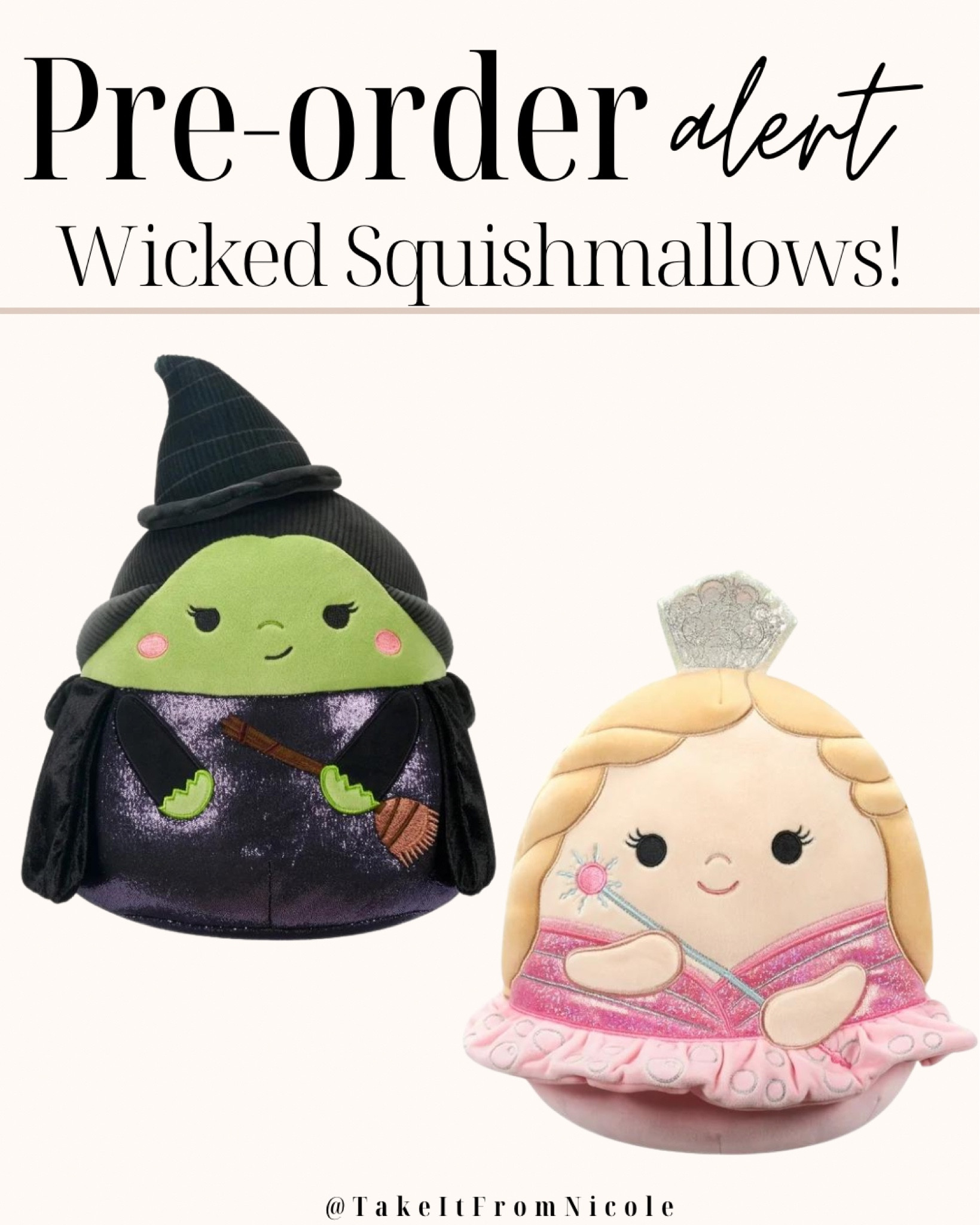 Omg how cute are these Wicked Squishmallows! Now available to preorder at Walmart with a Nov 8 release date!

#LTKFamily #LTKKids #LTKFindsUnder50
