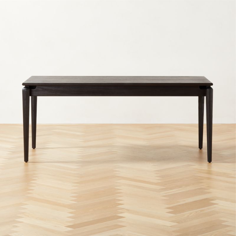 Crowley Modern Black Wood Dining Table | CB2 | CB2