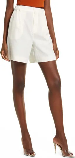 Open Edit Women's Linen Blend Bermuda Shorts | Nordstrom | Nordstrom