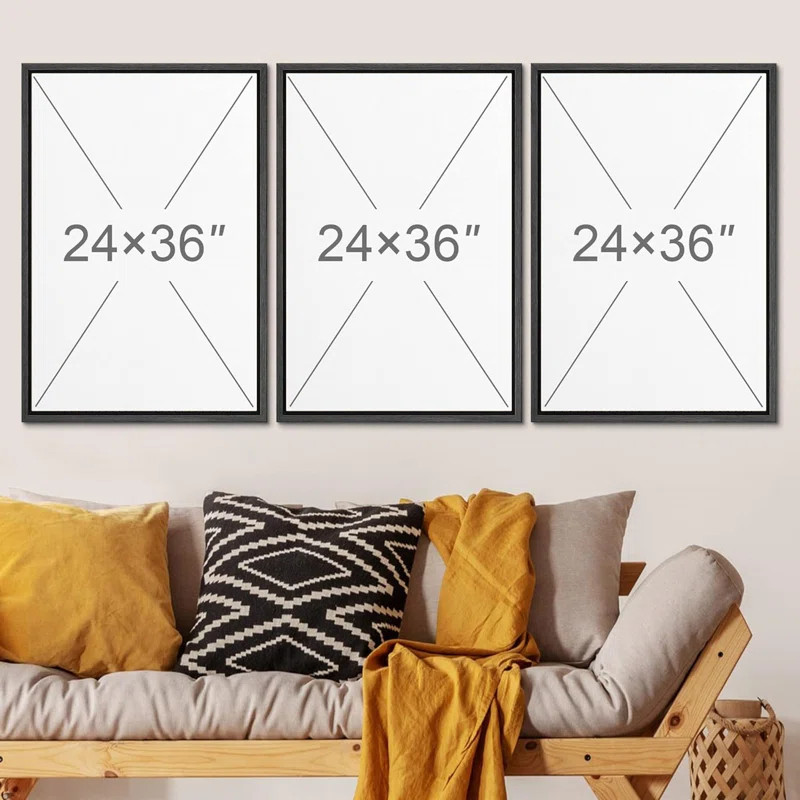 SIGNLEADER Pastel Abstract Tree Subtle Neutral Modern Rustic Home Decor - Framed Canvas Print Wal... | Wayfair North America