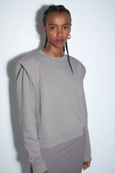Shoulder-pad sweatshirt | H&M (UK, MY, IN, SG, PH, TW, HK)