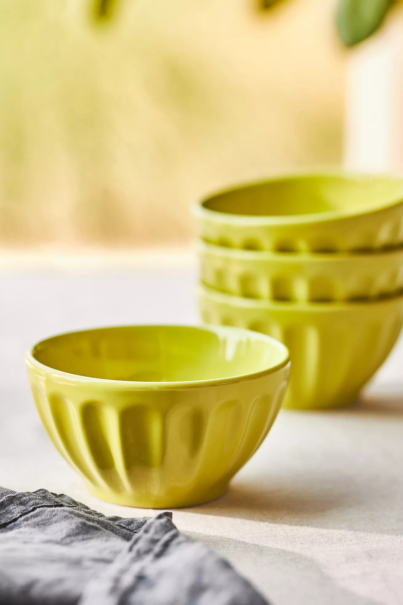 Amelie Latte Cereal Bowls, Set of 4 | Anthropologie (US)
