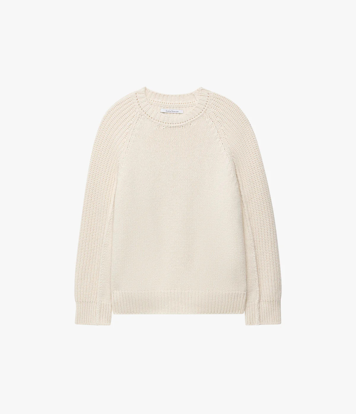 Cashmere Oversized Crewneck | Ivory | AnotherTomorrow