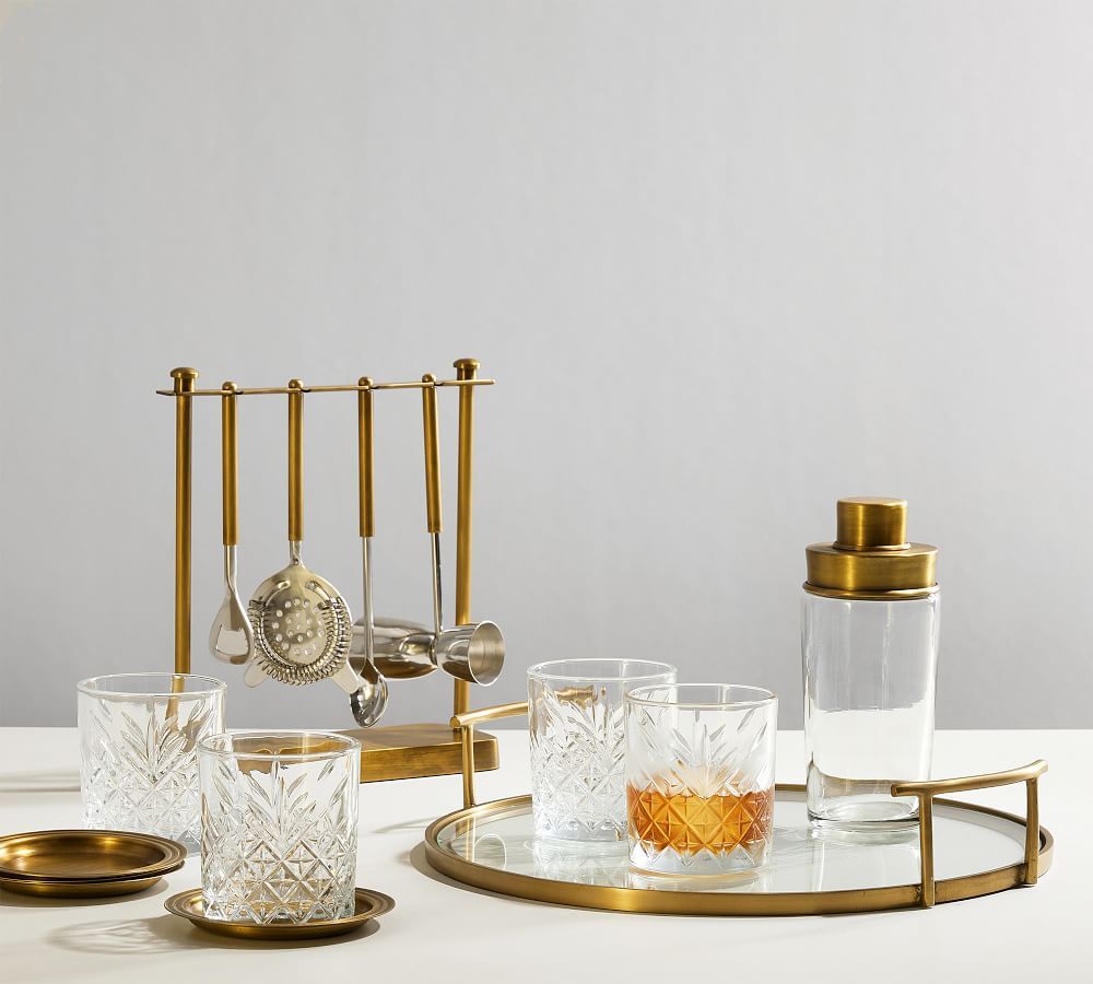 Bleecker Bar Starter Gift Set - Gold | Pottery Barn (US)