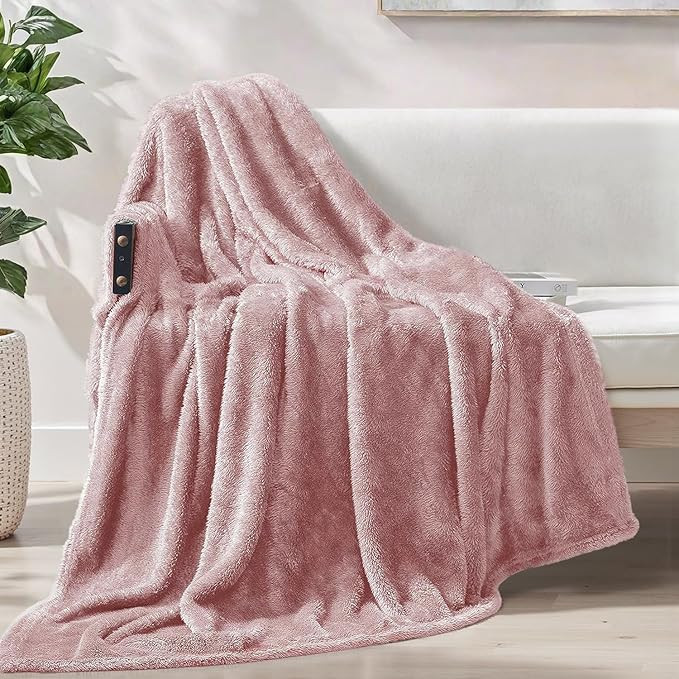 Exclusivo Mezcla Plush Fuzzy Fleece Throw Blanket Extra Large, Super Soft, Fluffy and Warm Blanke... | Amazon (US)