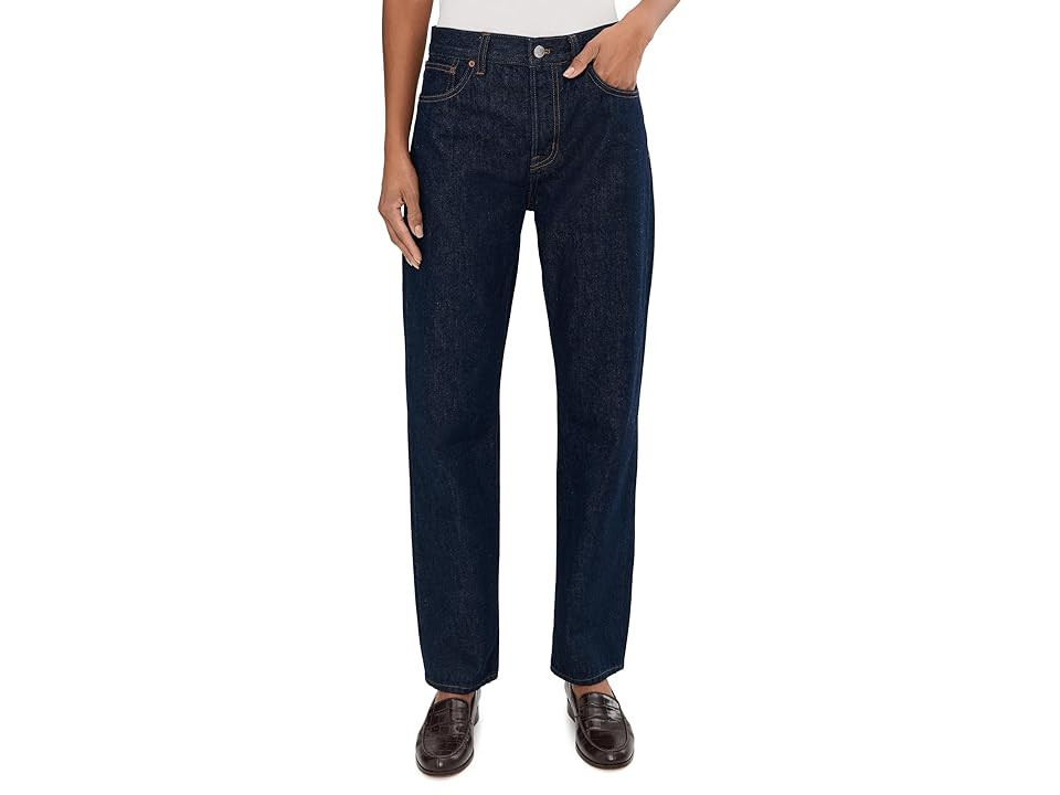 Madewell Longline Straight In Rinse Women's Jeans Mckinney Wash : 24 30, Cotton/Denim | Zappos