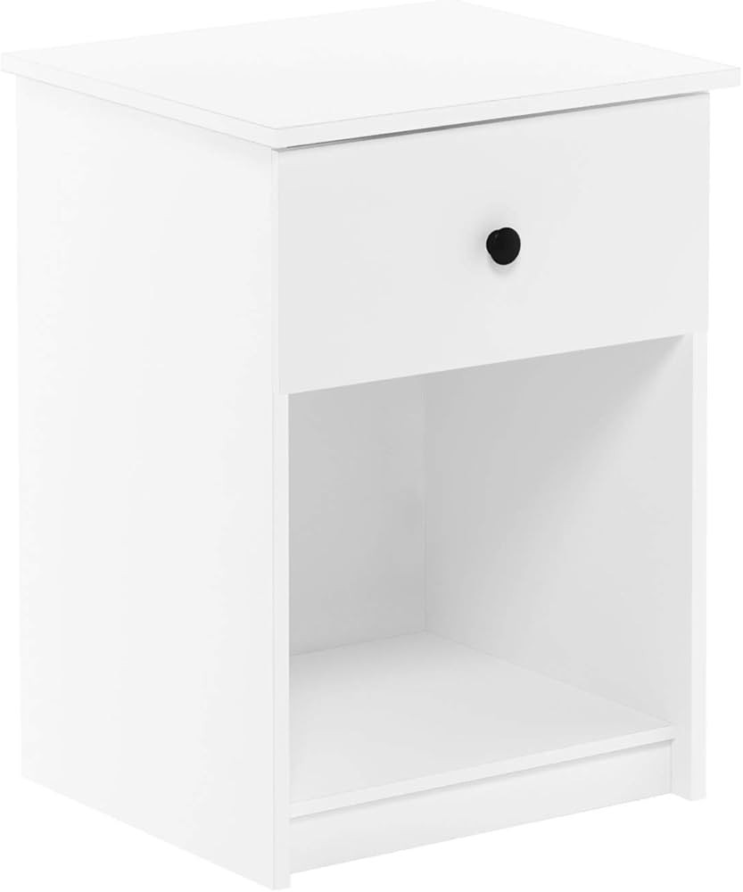 Furinno Tidur Nightstand, 1-Pack, White | Amazon (US)