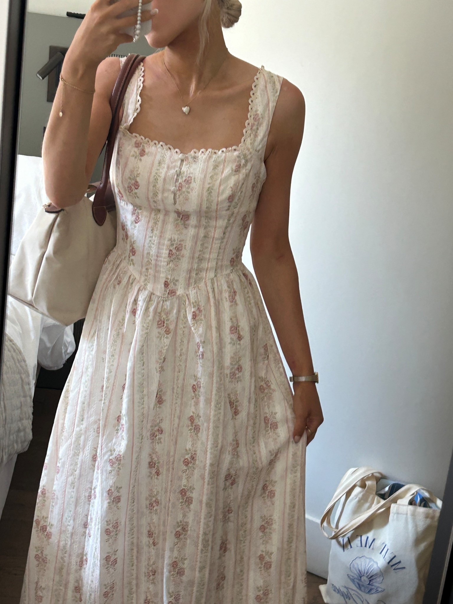 Summer rose dress 🤍🎀✨

#LTKeurope #LTKuk #LTKsummer