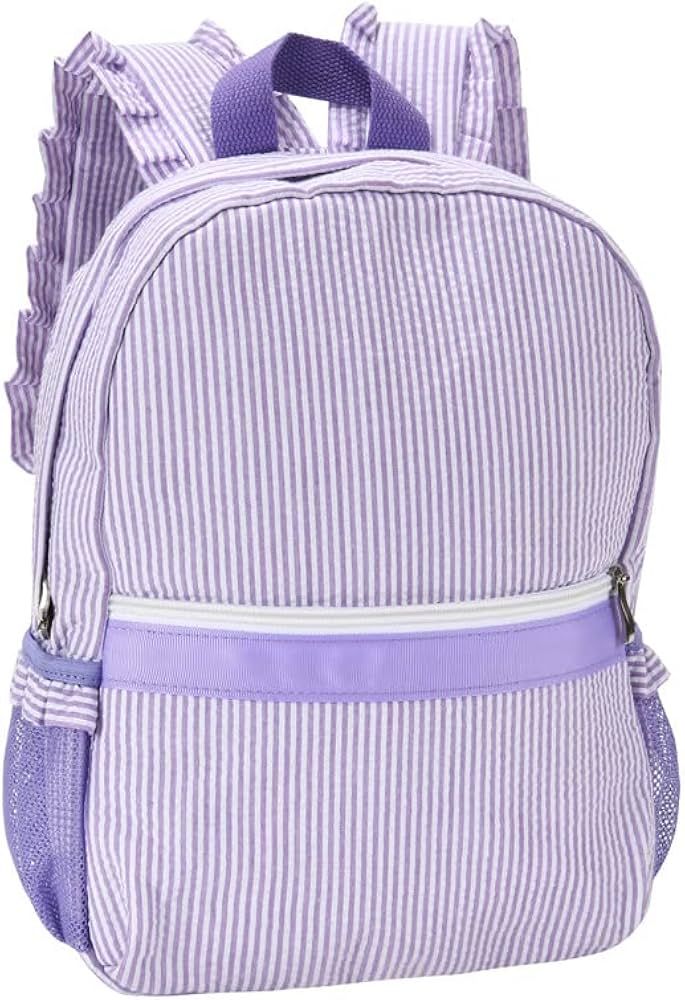 Lightweight Toddler Backpack for Girls,Seersucker Preschool Bookbag for Kids,Cute Pleated Childre... | Amazon (US)