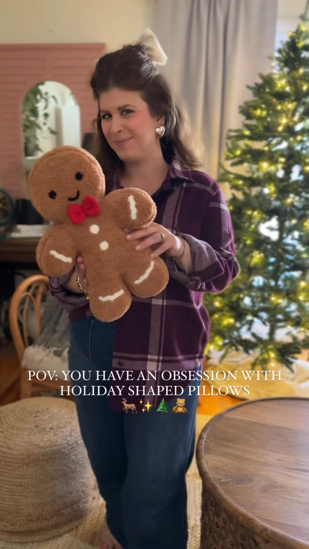 Your holiday decor just got leveled up 🫶🏻🎁🌲✨🍪

This sweet & festive gingerbread pillow is only $10!!! Adds the perfect amount of holiday magic & cheer!

I found tons of cute shaped holiday themed pillows for you!

#LTKSeasonal #LTKHome #LTKHoliday