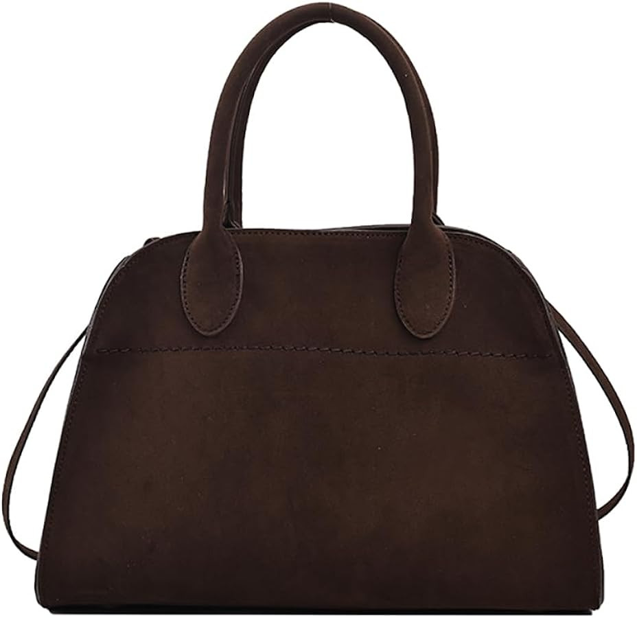 Covelin Women's Retro Suede Tote Bag Ladies' Fashion Shoulder Handbag Top Handle Purse | Amazon (US)