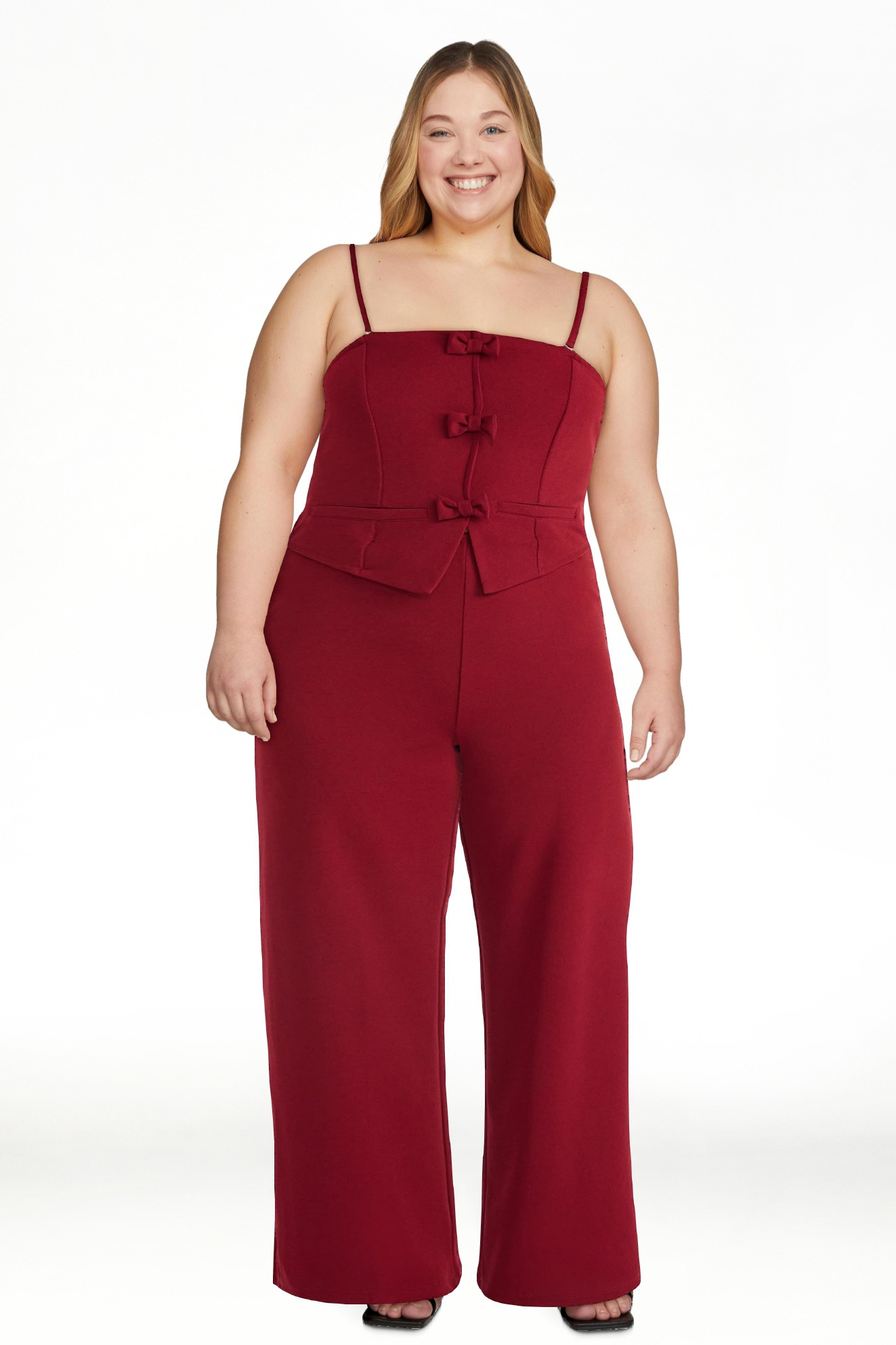 Madden NYC Women's Bow Jumpsuit, Sizes XXS-XXL | Walmart (US)