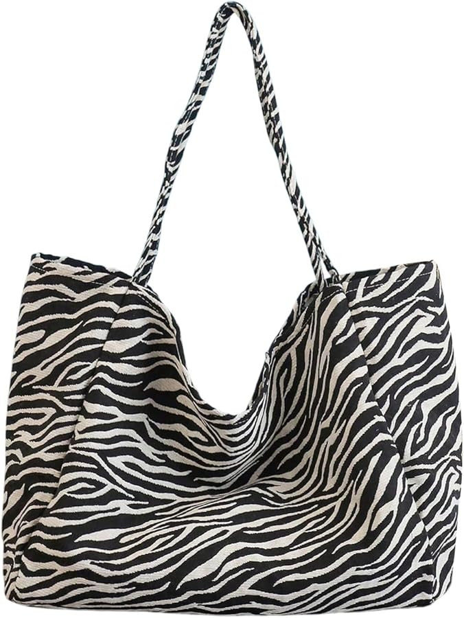 MakeMeChic Women's Leopard Tote Bag Cheetah Oversize Shoulder Bag Weekender Bag | Amazon (US)