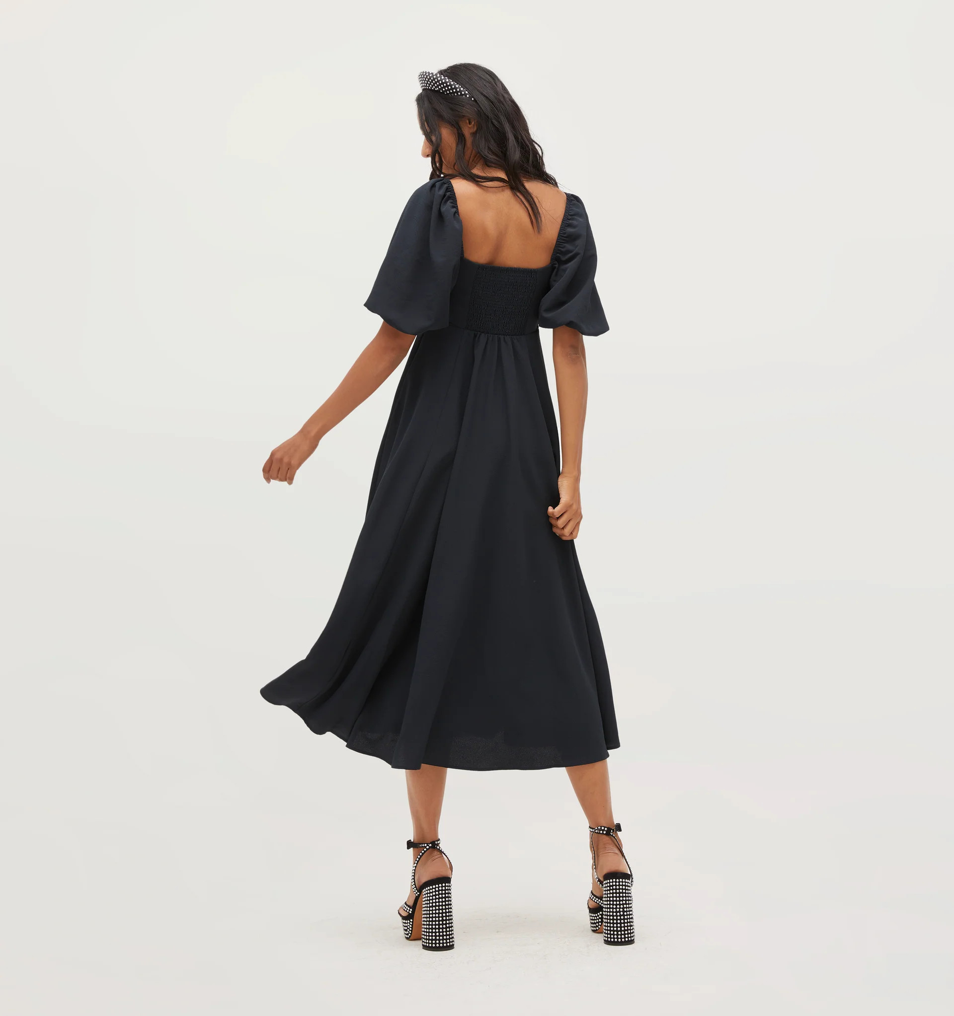 The Matilda Dress - Black Crepe | Hill House Home