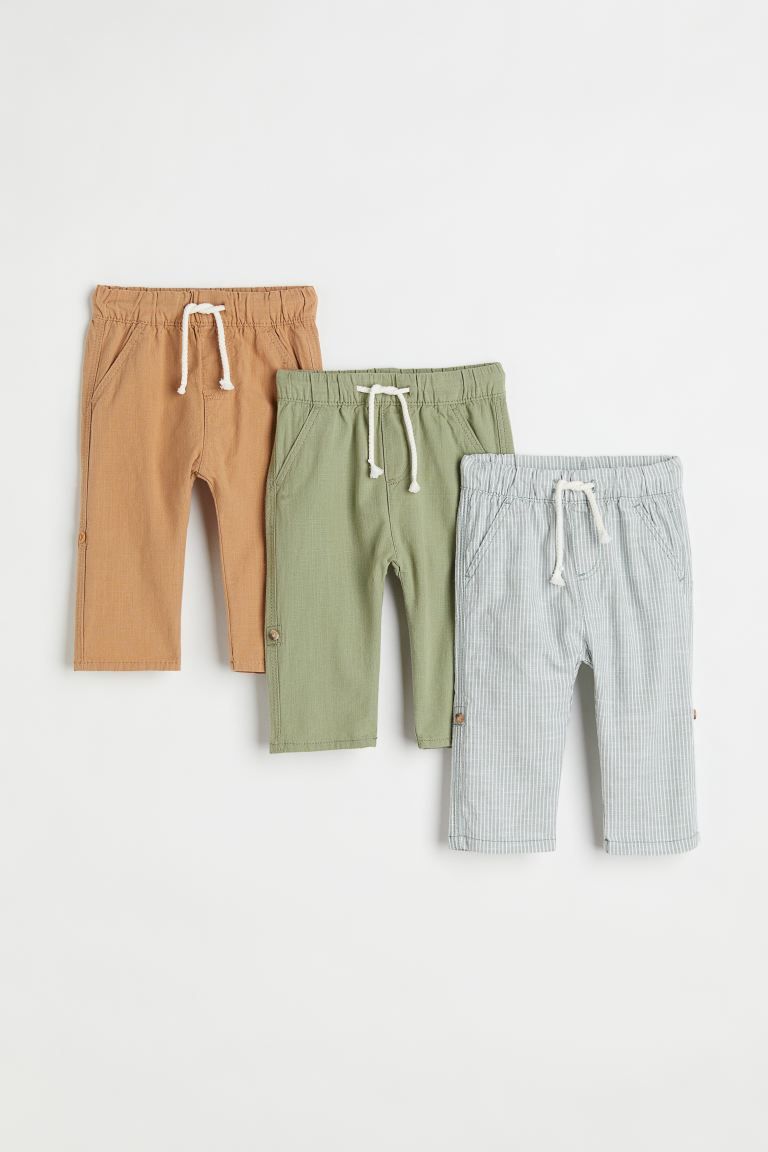 3-pack Roll-up Pants | H&M (US)