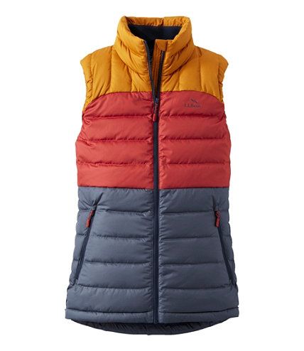 Women's Bean's Down Vest, Colorblock | L.L. Bean