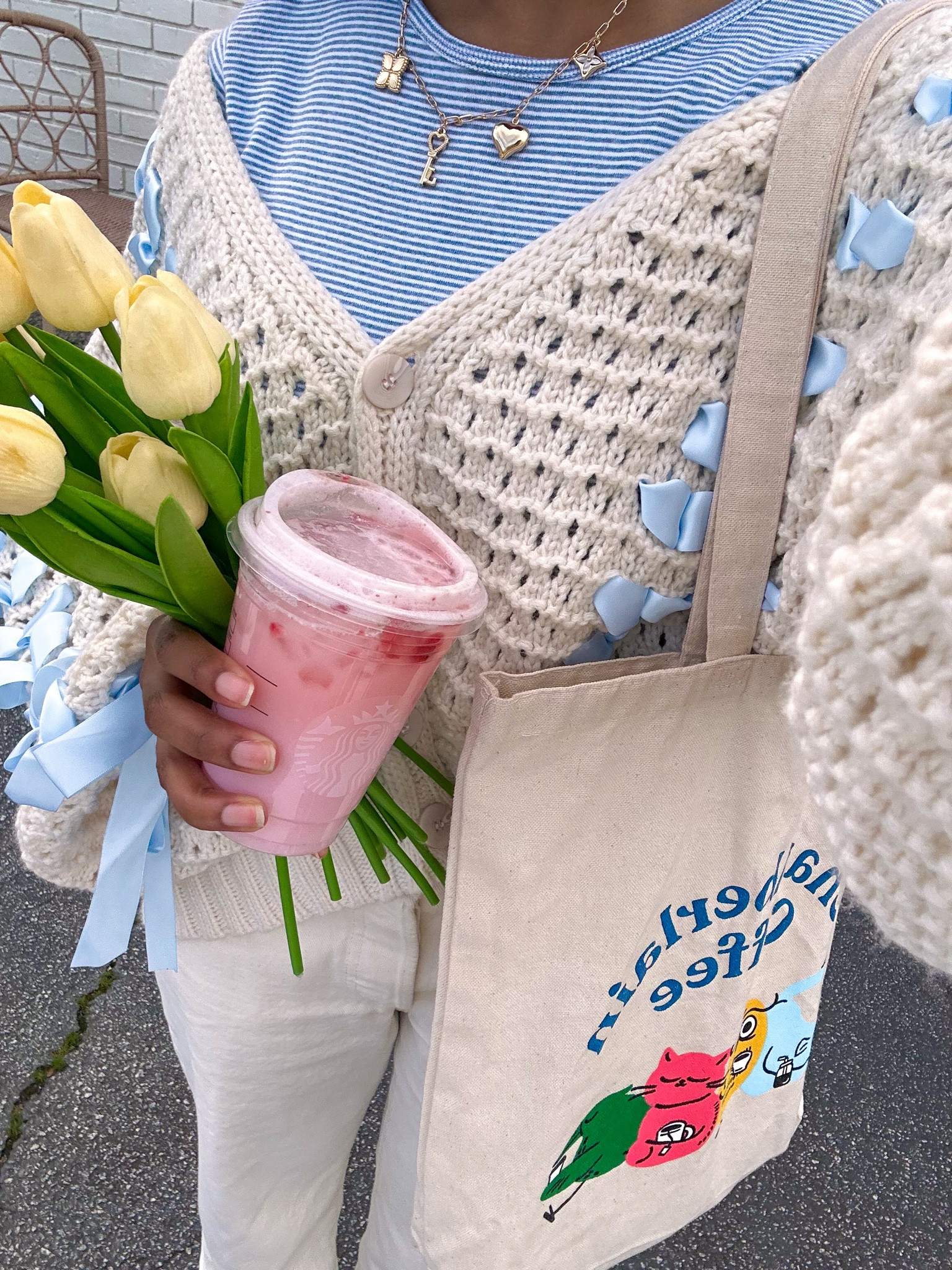 Spring outfit, cardigan, striped shirt, brandy Melville, tulips, spring fit

#LTKSeasonal #LTKStyleTip