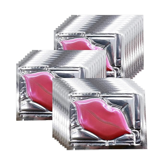 Adofect 30 Pieces Collagen Crystal Lip Masks,Pink Lip Patches& Moisturizers Collagen Lip Pads Gre... | Amazon (US)