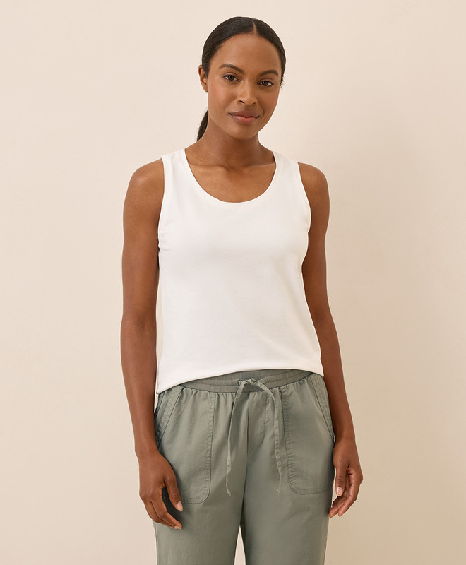 Women’s Luxe Stretch Jersey Tank made with Organic Cotton | Pact | Pact Apparel
