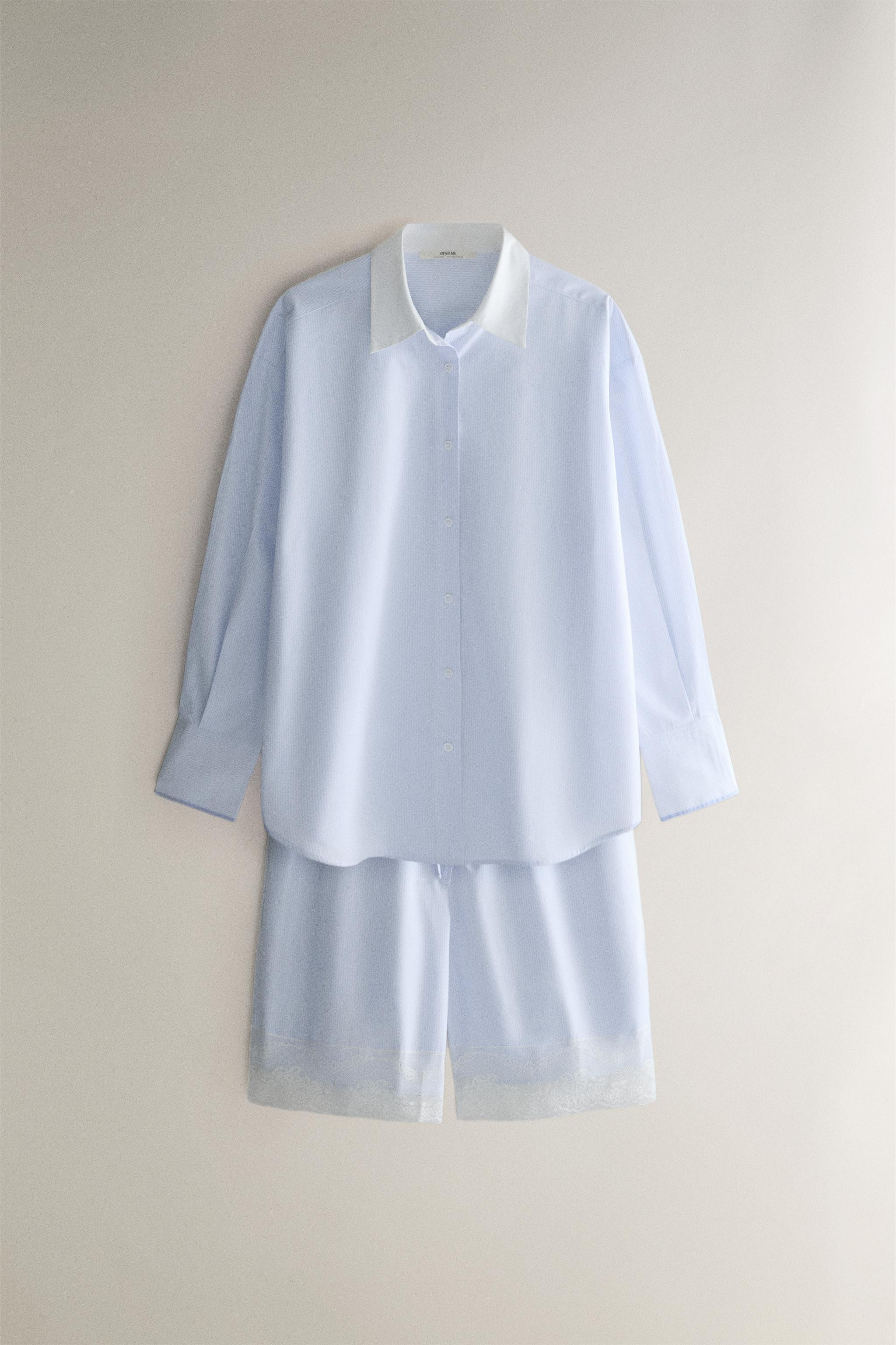 STRIPED SHIRT WITH COLLAR | Zara US