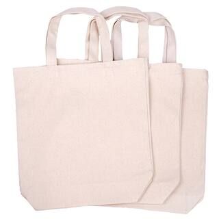 Natural Canvas Tote Bag by Imagin8™, 3 Pack | Michaels Stores