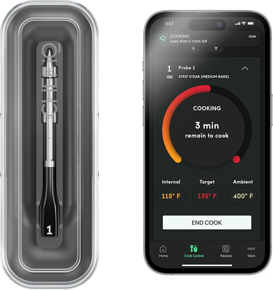 CHEF iQ Sense Smart Wireless Meat Thermometer with Ultra-Thin Probe, Unlimited Range Bluetooth Me... | Amazon (US)