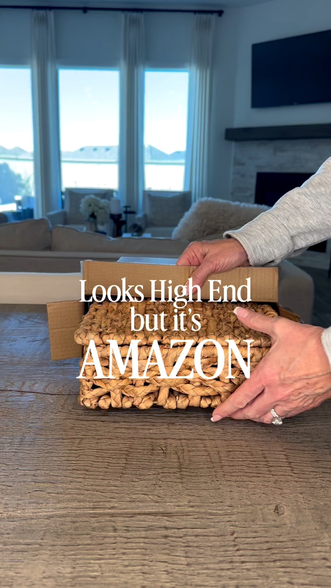 Rattan Decor Boxes 
Studio McGee look for less 