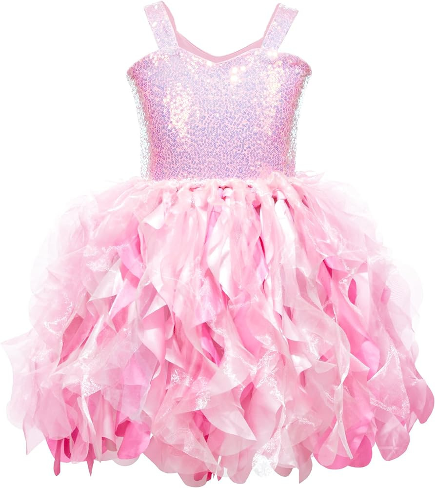 Tutu Dress for Girls Sparkly Sequin Tulle Princess Birthday Party Dress for Toddler Girls Prom Sn... | Amazon (US)
