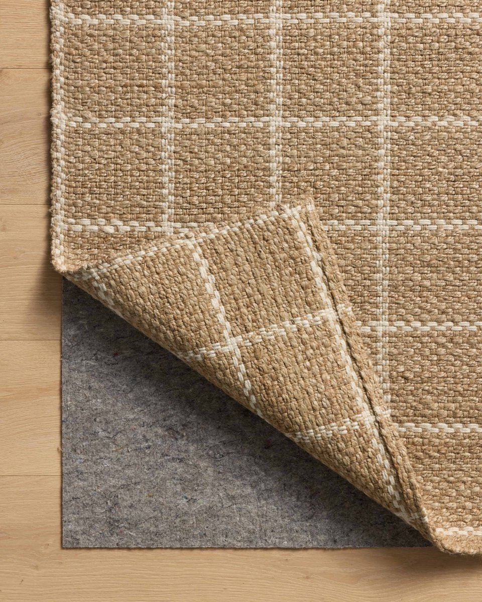 Fletcher FLE-01 Natural/Ivory Jute Area Rug | Rugs Direct