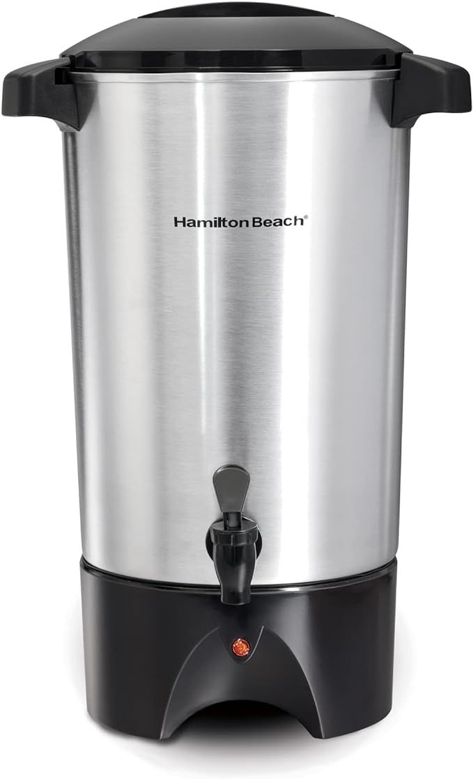 Hamilton Beach 45 Cup Coffee Urn and Hot Beverage Dispenser, Silver | Amazon (US)