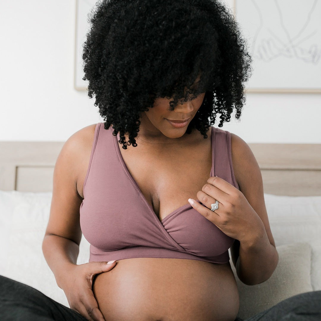 Organic Cotton Nursing & Sleep Bra / Twilight | Kindred Bravely