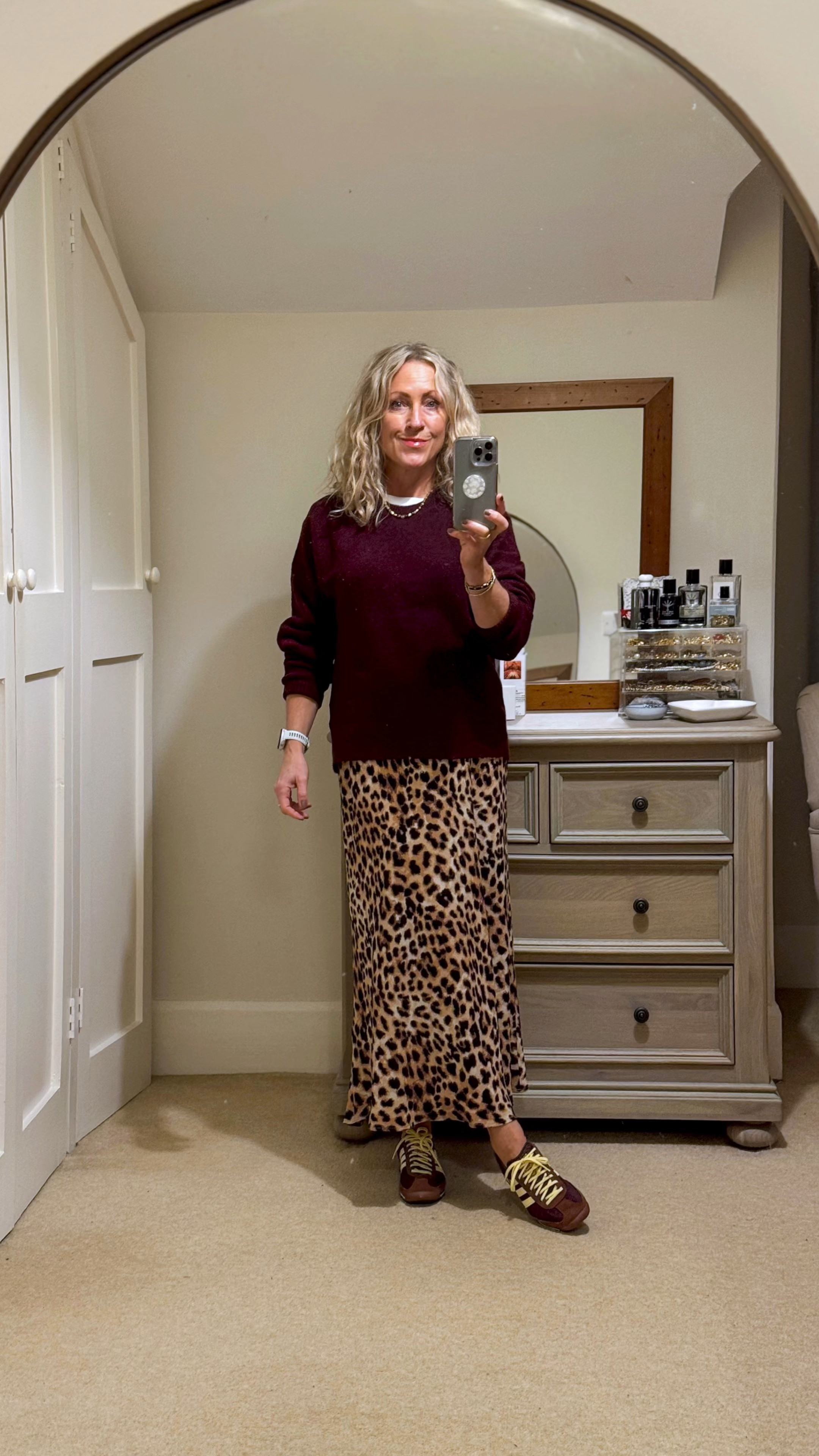 Burgundy & leopard 

#LTKautumn #LTKuk #LTKover50style