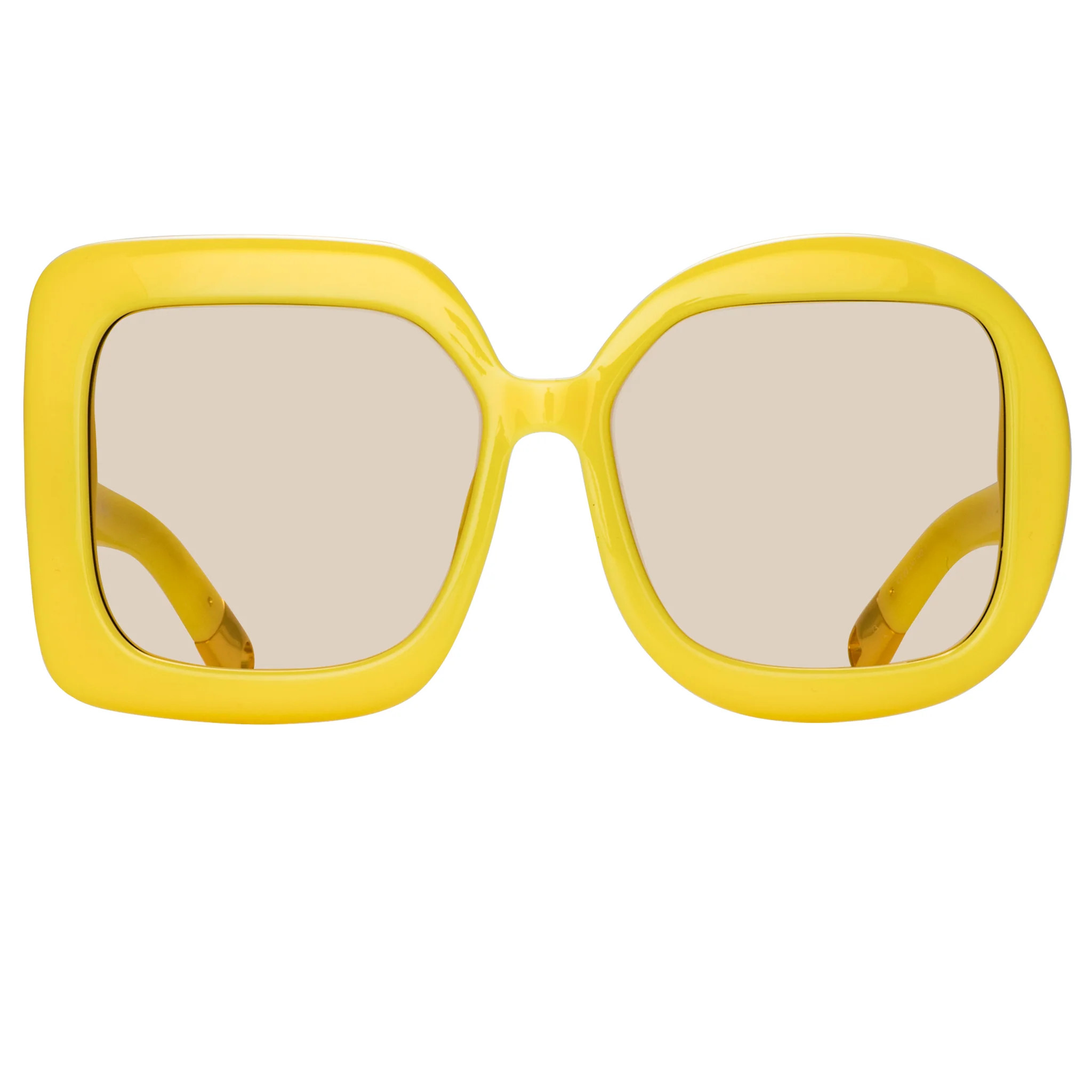 Carre Rond Square Sunglasses in Pear Sorbet | Linda Farrow