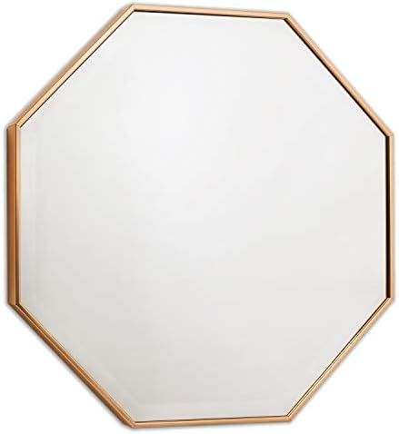 Wall Mirror, Octagon Bronze Mirrors 26", Modern Home Decor by EcoHome. | Amazon (US)
