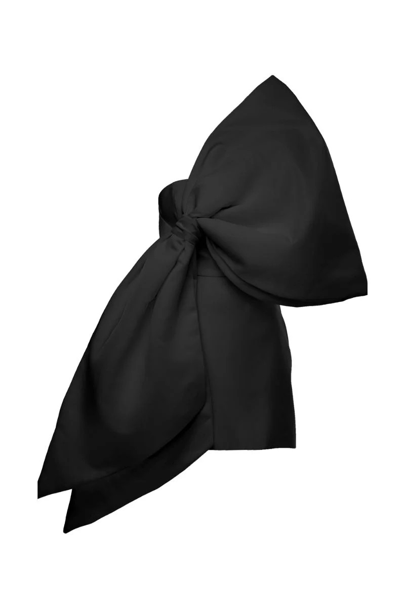 JOY BLACK MINI DRESS WITH HUGE BOW | BAÉ | CULT MIA | CULT MIA UK LTD