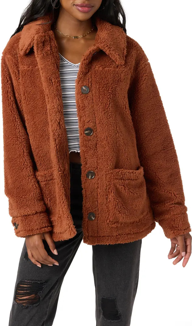 O'Neill Huxlee Fleece Shirt Jacket | Nordstrom | Nordstrom