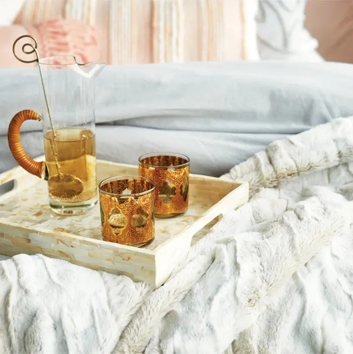 Snow Leopard Print Faux Fur Throw Blanket | Nordstrom