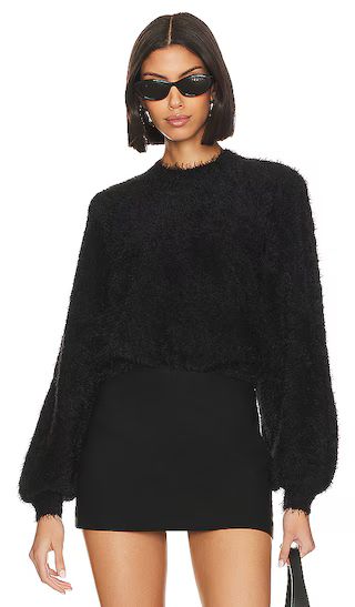 Vienna Sweater in Black Knit | Revolve Clothing (Global)