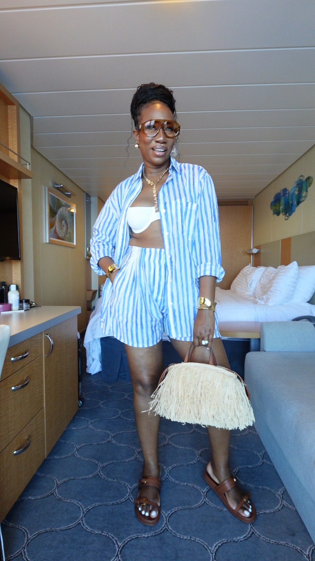 Summer Vacation style…
A shorts set with a bralette underneath, perfection! 
Wearing a size medium in all the pieces.


#LTKStyleTip #LTKVideo #LTKTravel