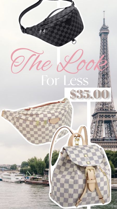 Checkered belt bag 
LV Fanny pack 
Etsy Walmart and Amazon fashion finds 

#LTKitbag #LTKunder100 #LTKtravel