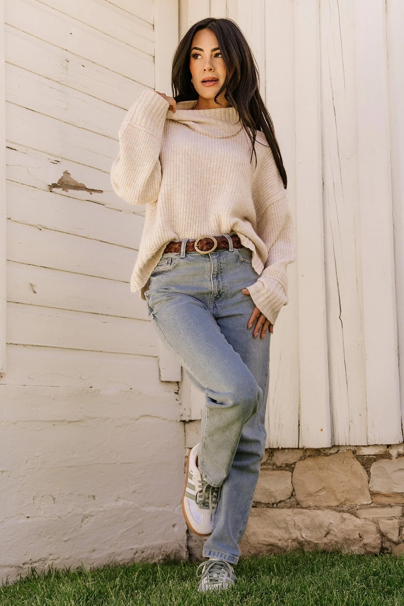 Covington Chunky Knit Sweater | Oatmeal | Baltic Born